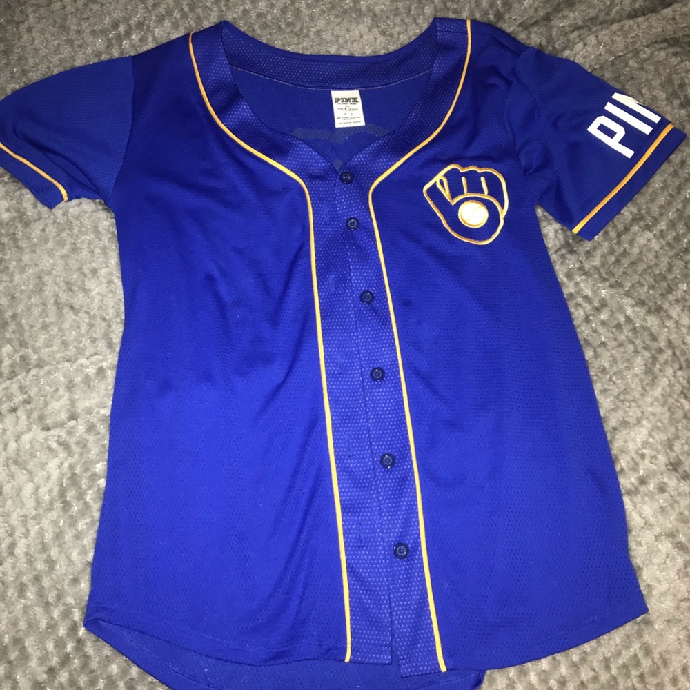 PINK baseball jersey